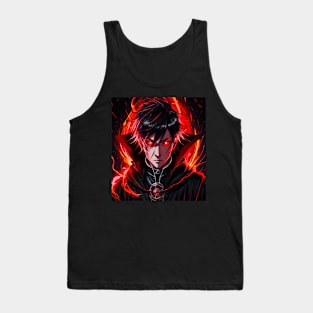 Demon Warrior with Fire Ring Tank Top